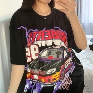 oversized brandy melville dupe graphic tee